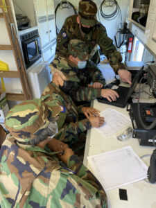 Virginia Defense Force personnel assigned to the Support Operations Group take part in the Highland Guardian field training exercise