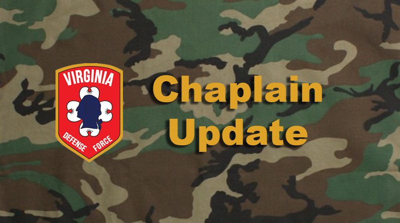 Chaplain Update: Holiday message from your Virginia Defense Force Chaplain Support personnel